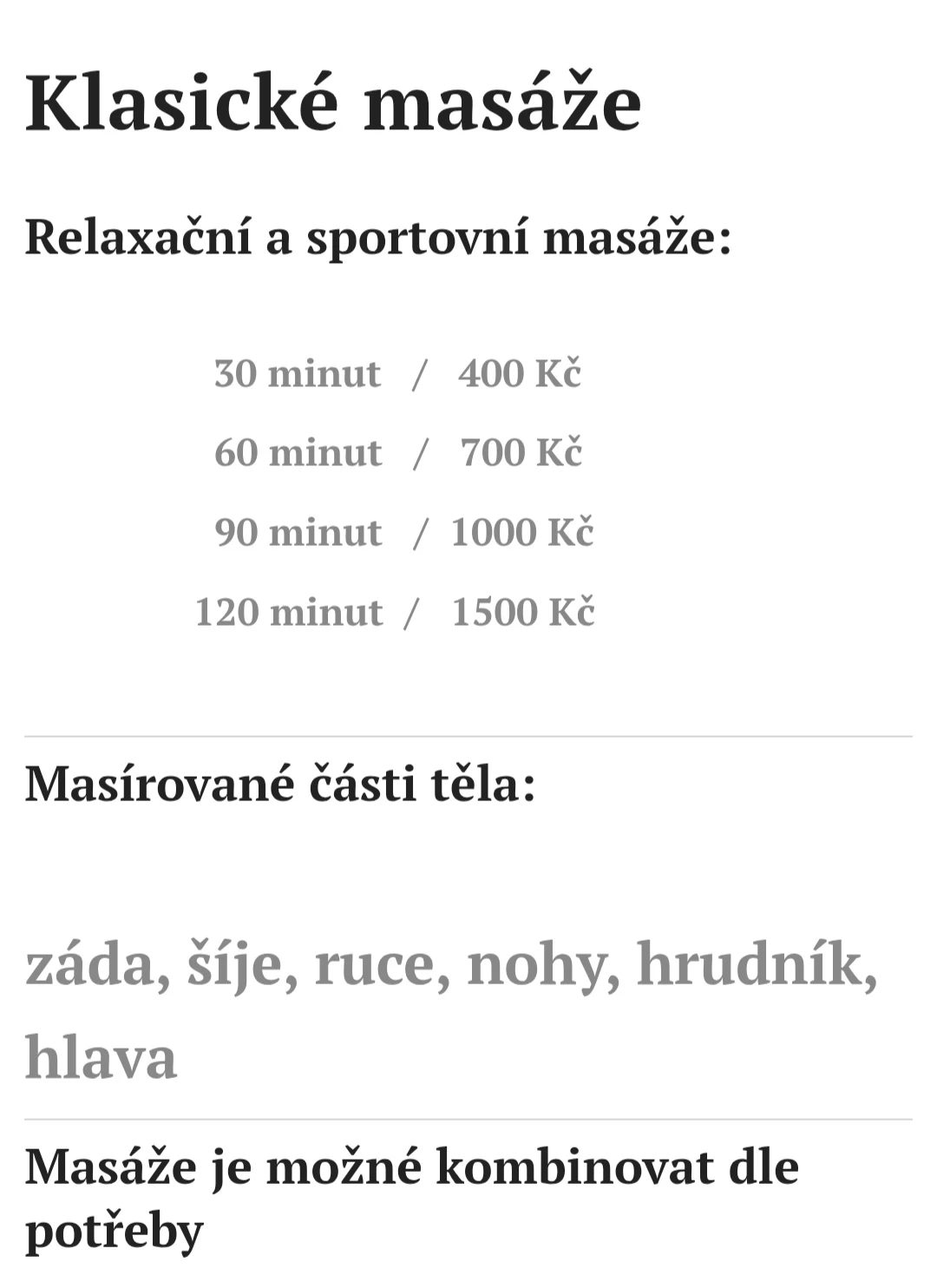 Mobilní masážní služby Weiss - obrázek 3